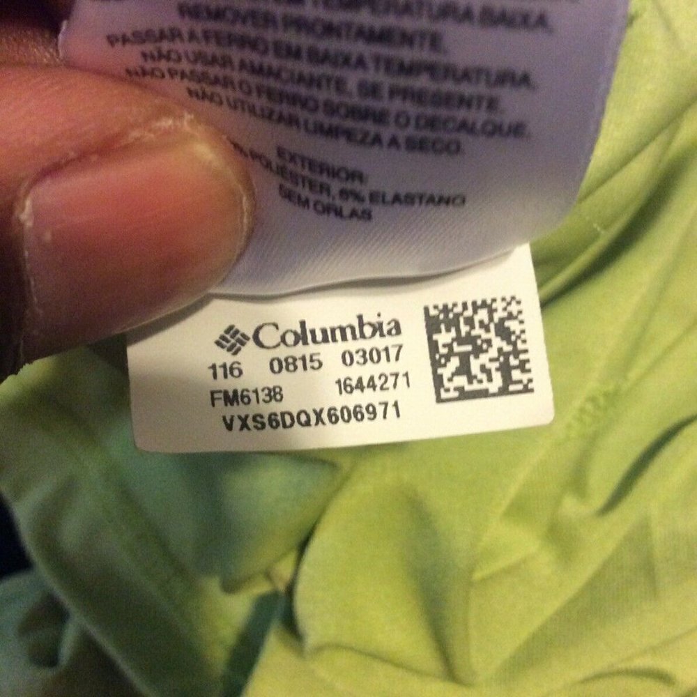 COLUMBIA PFG OMNI-SHADE SHORT SLEEVE GREEN FISHING POLO SHIRT MENS SIZE LARGE L - Picture 11 of 11